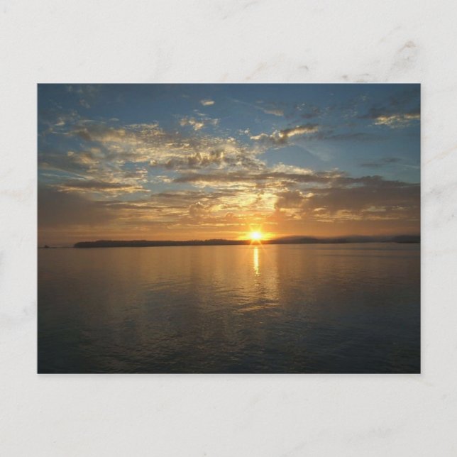 Carte Postale Coucher de soleil du golfe d'Alaska (Devant)
