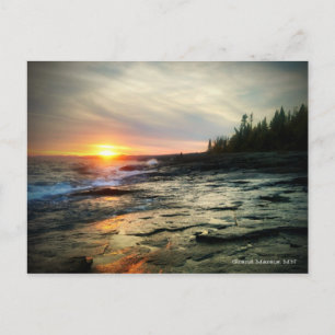 Carte Postale Coucher de soleil du Grand Marais 1