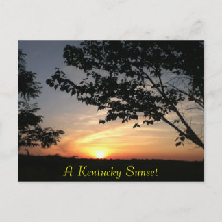 Carte Postale coucher de soleil du kentucky