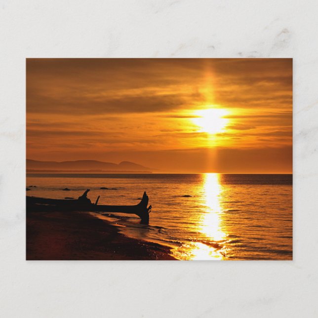 Carte Postale Coucher de soleil du lac Supérieur (Devant)