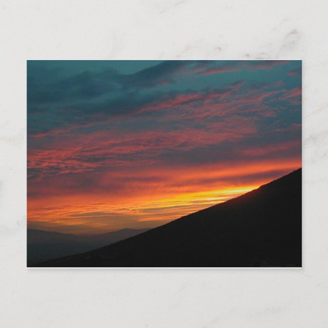 Carte Postale Coucher de soleil du nord du Nevada (Devant)