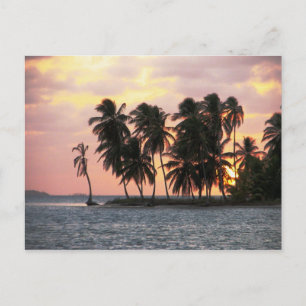Carte Postale Coucher de soleil, E Lemmons, Kuna Yala, Panama