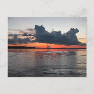 Carte Postale Coucher de soleil en Amazonie, Pérou
