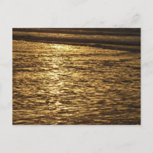 Carte Postale Coucher de soleil en Californie Vagues Océan Paysa