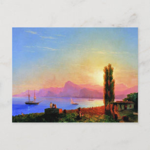 Carte Postale Coucher de soleil en mer, art de Ivan Aivazovsky