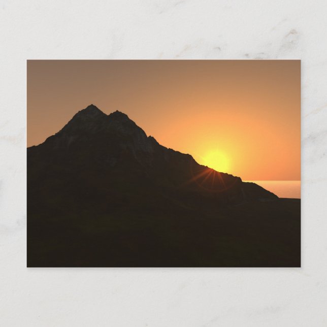 Carte postale "Coucher de soleil hawaïen" (Devant)