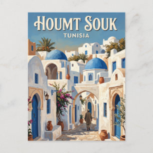 Carte Postale Coucher de soleil Houmt Souk Tunisie
