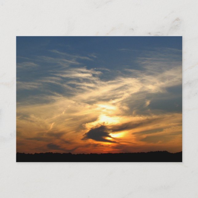 Carte Postale Coucher de soleil magnifique (Devant)