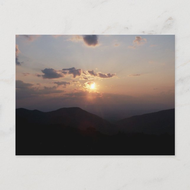 Carte Postale "Coucher de soleil magnifique" (Devant)