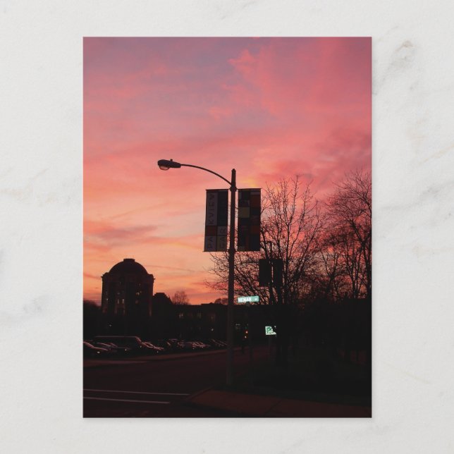 Carte Postale Coucher de soleil nord (Devant)