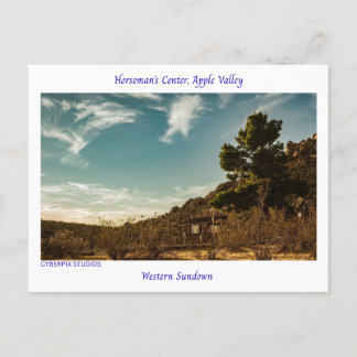 Carte Postale « Coucher de soleil occidental », Apple Valley