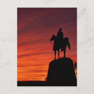Carte Postale Coucher de soleil - Parc national de Gettysburg -