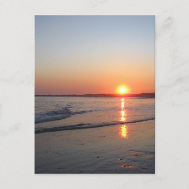 Carte Postale Coucher de soleil * Plage (Devant)