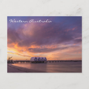 Carte postale coucher de soleil pour l'Australie o