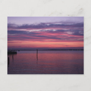 Carte Postale Coucher de soleil pourpre