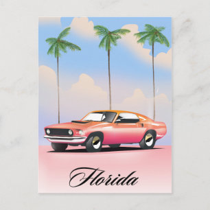 Carte Postale Coucher de soleil rose Floride