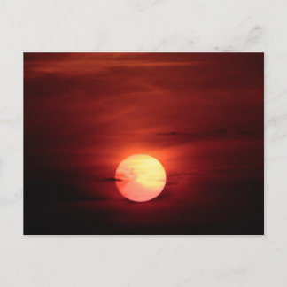 Carte Postale Coucher de soleil Scifi