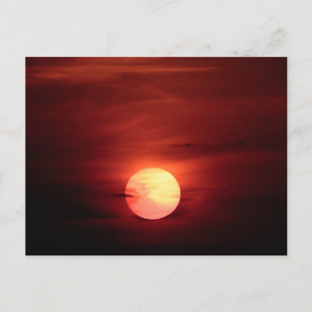 Carte Postale Coucher de soleil Scifi (Devant)