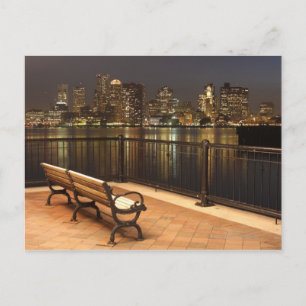 Carte Postale Coucher de soleil sur Boston, Massachusetts 3