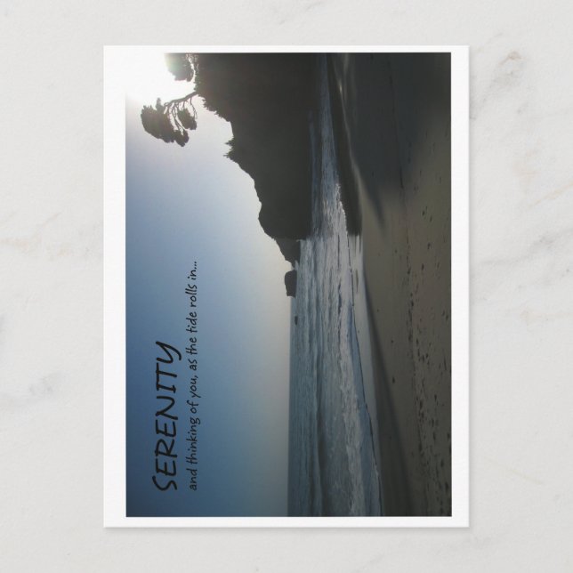 Carte Postale Coucher de soleil sur California Beach (Devant)