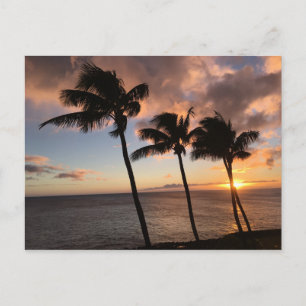 Carte Postale Coucher de soleil sur Kauai, Hawaii