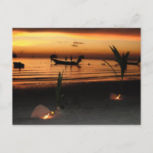 Carte Postale Coucher de soleil sur Koh Tao