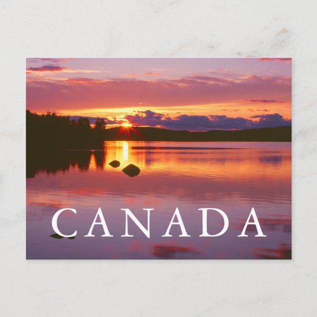 Carte Postale Coucher de soleil sur la baie Alexander (Devant)