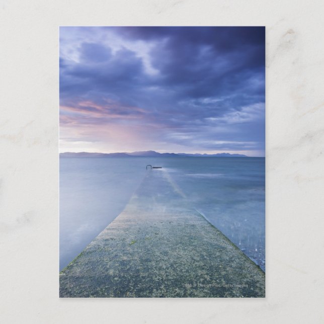 Carte Postale Coucher de soleil sur la baie de Dundalk (Devant)