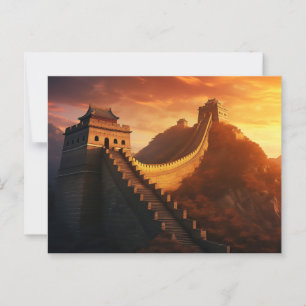 Carte postale Coucher de soleil sur la Grande Mura