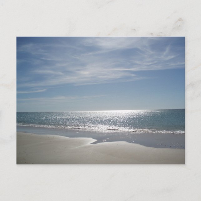 Carte Postale Coucher de soleil sur la mer (Devant)