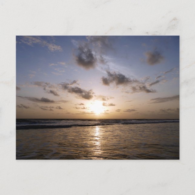 Carte Postale Coucher de soleil sur la mer arabe (Devant)