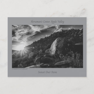 Carte Postale « Coucher de soleil sur la pierre » Apple Valley