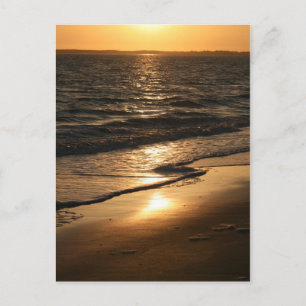 Carte Postale Coucher de soleil sur la plage