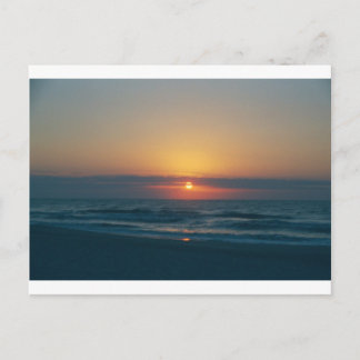 CARTE POSTALE COUCHER DE SOLEIL SUR LA PLAGE DE MYRTLE