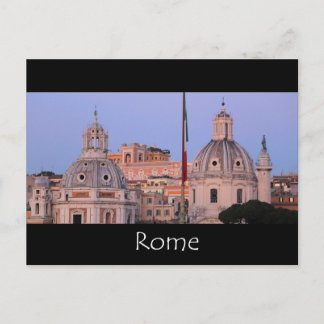 Carte Postale Coucher de soleil sur la skyline de Rome