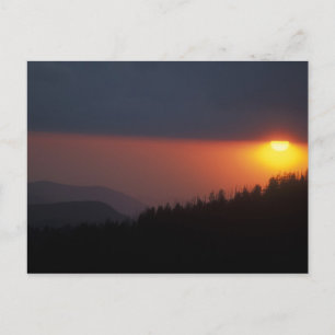 Carte Postale Coucher de soleil sur le dôme de Clingman, les gra