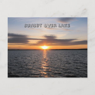 Carte Postale Coucher De Soleil Sur Le Lac