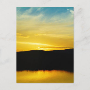 Carte Postale Coucher de soleil sur le lac Mt Yellow
