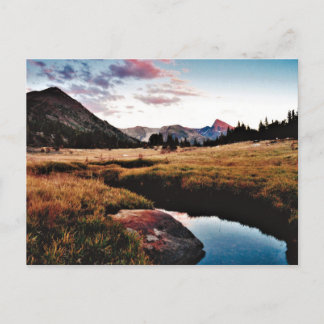 Carte Postale Coucher de soleil sur le mont Dana.