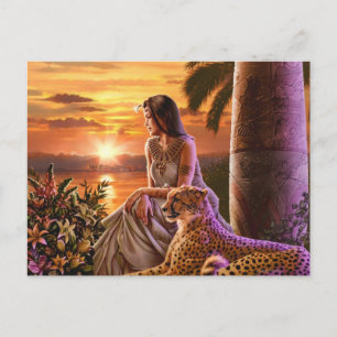 Carte Postale "Coucher de soleil sur le Nil"