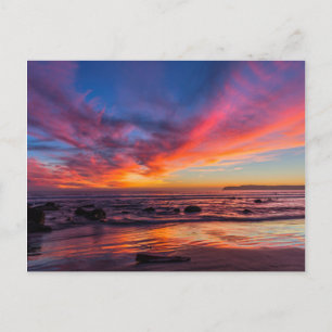 Carte Postale Coucher de soleil sur le Pacifique depuis Coronado