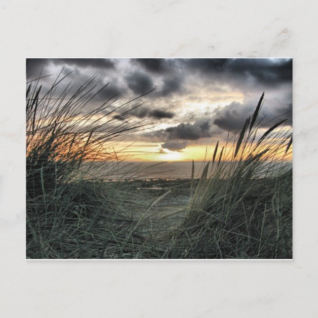 Carte Postale Coucher De Soleil Sur Le Pays De Galles (Devant)