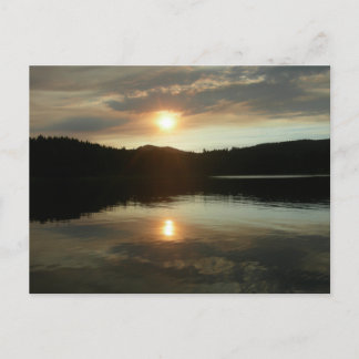 Carte Postale Coucher de soleil sur le réservoir de Spring Valle