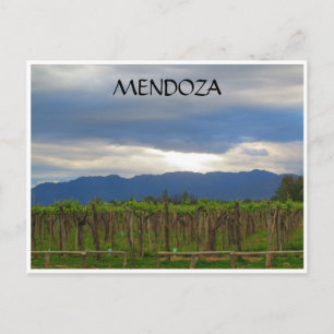 Carte Postale coucher de soleil sur les Andes de Mendoza