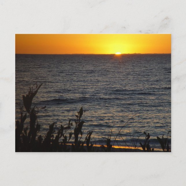 Carte Postale Coucher De Soleil Sur L'Île Rottnest (Devant)