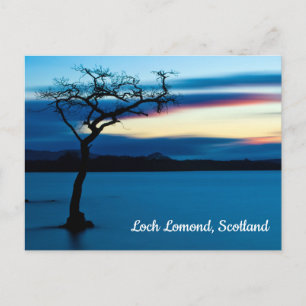 Carte Postale Coucher de soleil sur Loch Lomond, Scotland Postca