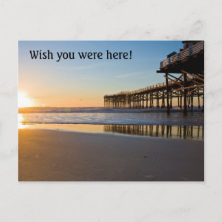 Carte Postale Coucher de soleil sur Ocean Pier