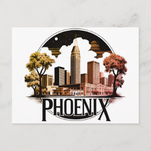 Carte Postale Coucher de soleil sur Phoenix Arizona