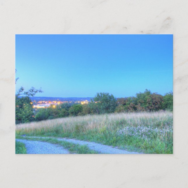 Carte Postale Coucher de soleil sur Red Hill, Dover, Ohio (Devant)