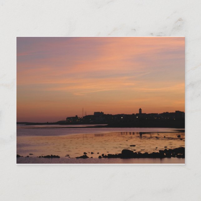 Carte Postale Coucher de soleil sur Salthill (Devant)